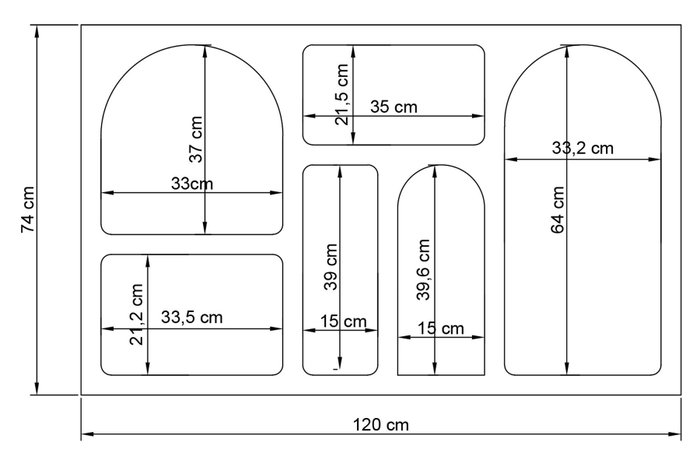 Hanah Home Consola Blanca Liva 120 - Mueble de Entrada o Salón Moderno, 120x74x37 cm